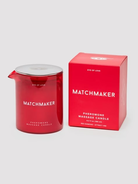Matchmaker Eye of Love Red Diamond Pheromone Massage Candle 5.2oz